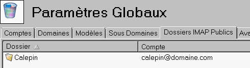 im paramètres globaux